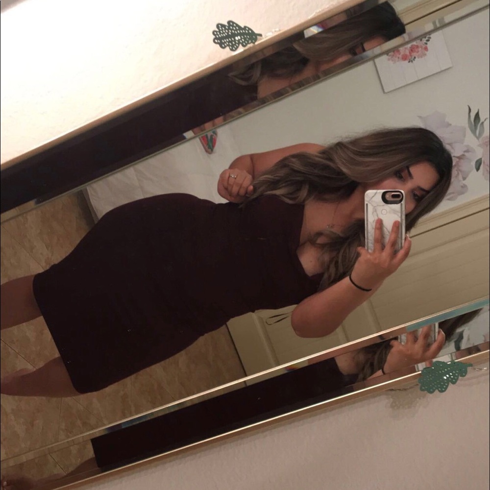 Fashion nova cowl neck dress